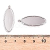 Non-Tarnish 304 Stainless Steel Pendant Cabochons Settings STAS-A070-45P-5