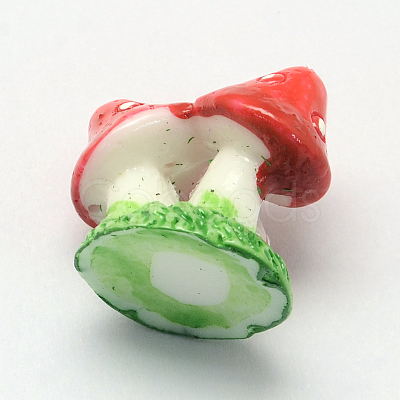 Mushroom Resin Decoden Cabochons X-CRES-R183-06D-1