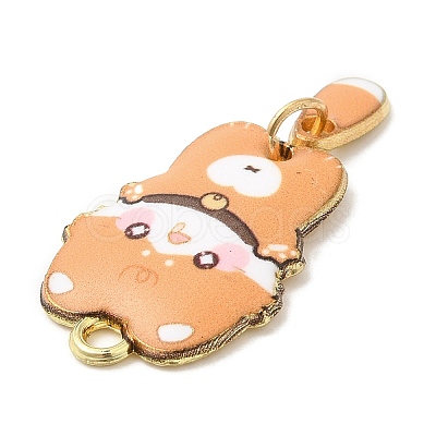 Alloy Enamel Pendants FIND-C037-18G-04-1