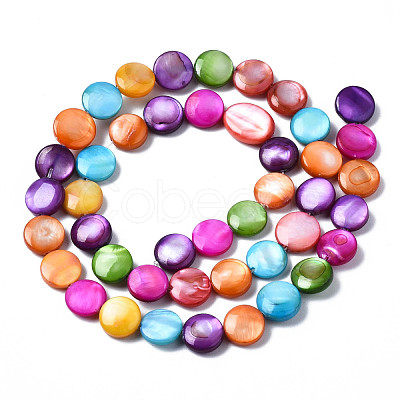 Natural Freshwater Shell Beads Strands SHEL-S278-019A-1