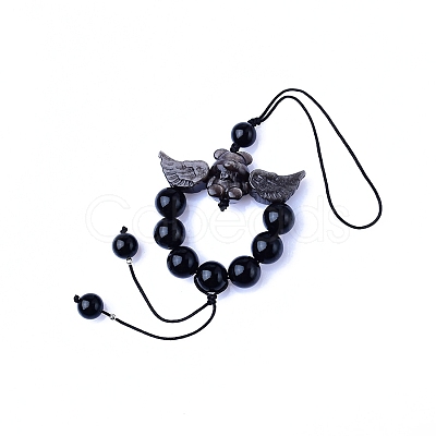 Natural Obsidian Hanging Ornaments PW-WG32A34-01-1