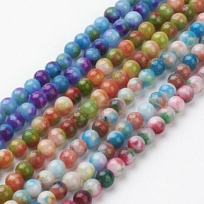 Jade Beads Strands G-D264-6mm-M-1