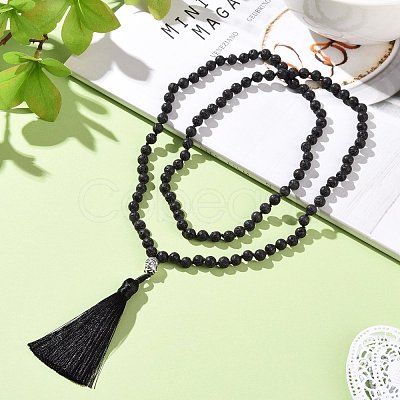 Tassel Pendant Necklaces NJEW-P191-A10-1