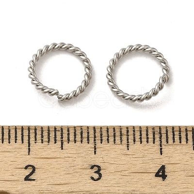 Non-Tarnish 304 Stainless Steel Open Jump Rings STAS-C085-01B-P-1