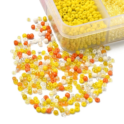 8500Pcs 10 Style Glass Seed Beads SEED-YW0001-80F-1