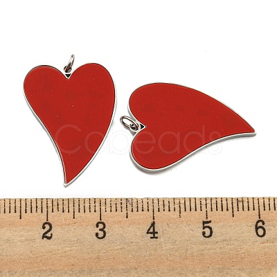 304 Stainless Steel Pendants STAS-O003-08P-1