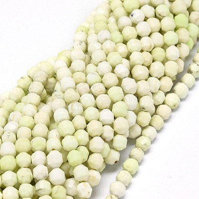 Natural Lemon Turquoise Beads Strands G-O201C-06-1