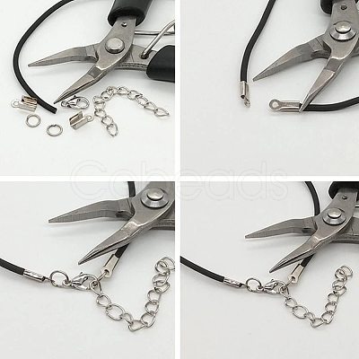 Alloy Clip Ends With Lobster Claw Clasps KK-PH0034-22-1