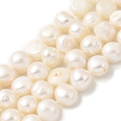 Natural Cultured Freshwater Pearl Beads Strands PEAR-A006-10B-1