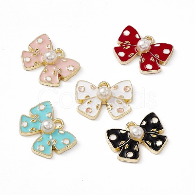 Alloy Enamel Pendants PALLOY-P287-05LG-1