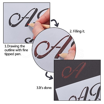 Drawing Painting Stencils Templates Sets DIY-WH0162-45-1