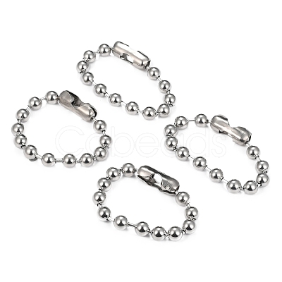 Non-Tarnish 304 Stainless Steel Ball Chain Bracelets BJEW-G618-03P-1