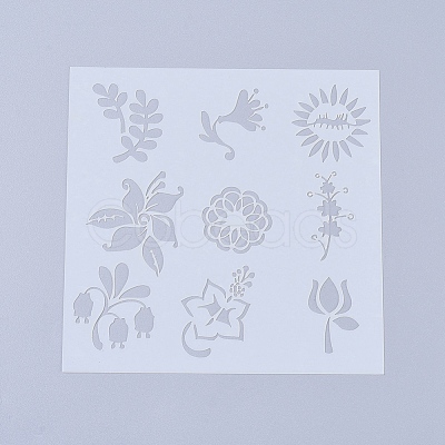 Plastic Reusable Drawing Painting Stencils Templates DIY-L026-106B-1