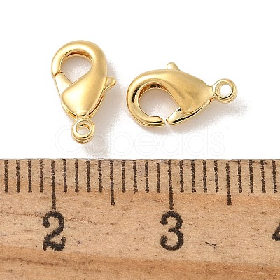 Brass Lobster Claw Clasps KK-H503-34G-02-1