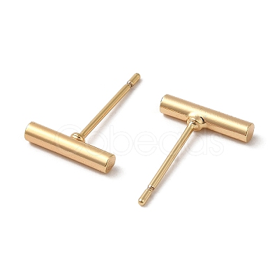 Brass Stud Earrings for Women Men KK-C028-23G-1