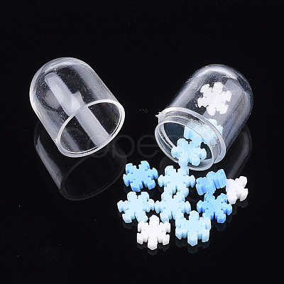 Openable Transparent Plastic Capsule Container KY-S159-03B-1