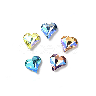 Glass Rhinestone Cabochons RGLA-J017-B-MO-1