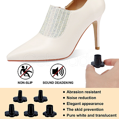 Gorgecraft 10Sets 5 Style TPU Plastic High Heel Stoppers Protector AJEW-GF0005-21B-1