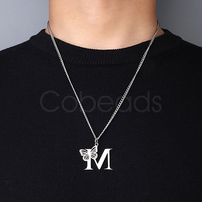 201 Stainless Steel Necklaces NJEW-Q336-01N-P-1