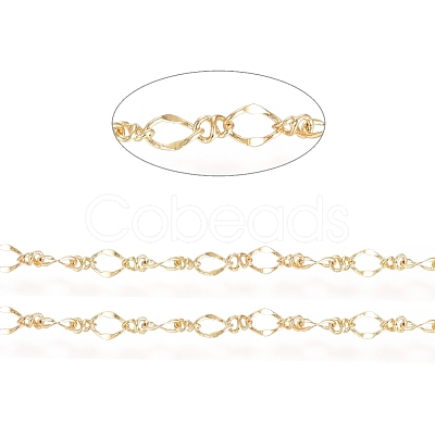 3.28 Feet Brass Figure 8 Chain X-CHC-G007-02G-1