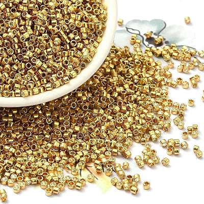 Electroplate Glass Seed Beads SEED-S042-01B-12-1