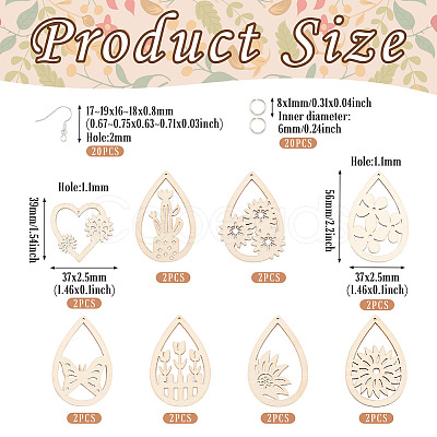 DIY Blank Earring Making Kit DIY-TA0006-18-1