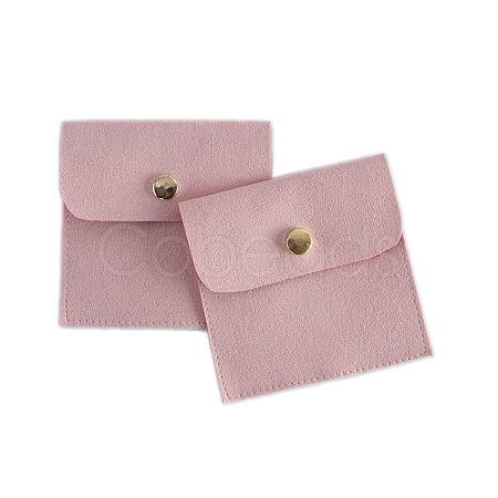 Velvet Jewelry Storage Pouches with Snap Button PW-WGF1964-06-1