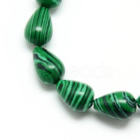 Synthetic Malachite Beads Strands G-T004-08-1