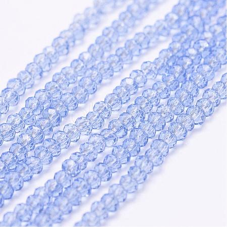 Transparent Glass Beads Strands EGLA-K010-A04-1