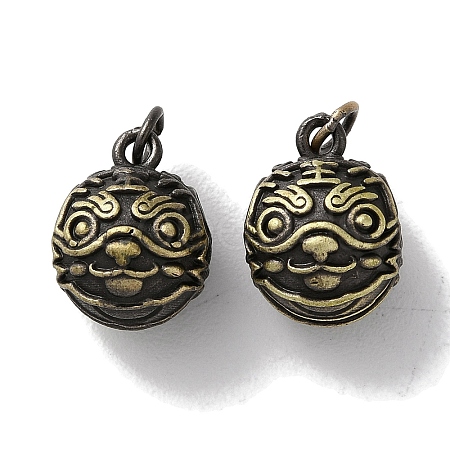 Tibetan Style Brass Pendant KK-M284-61AB-1