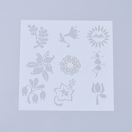 Plastic Reusable Drawing Painting Stencils Templates DIY-L026-106B-1