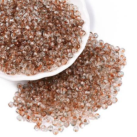 Baking Paint Electroplate Transparent Glass Seed Beads SEED-N006-07N-1