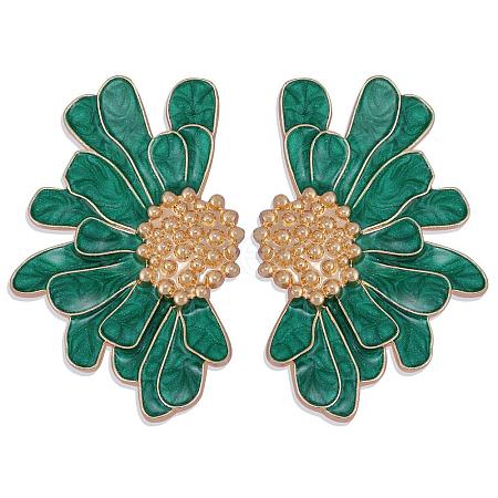 Vintage Flower Stud Earrings for Women JE1095B-1