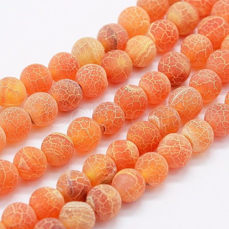 Natural Weathered Agate Beads Strands X-G-K261-01C-10mm-1