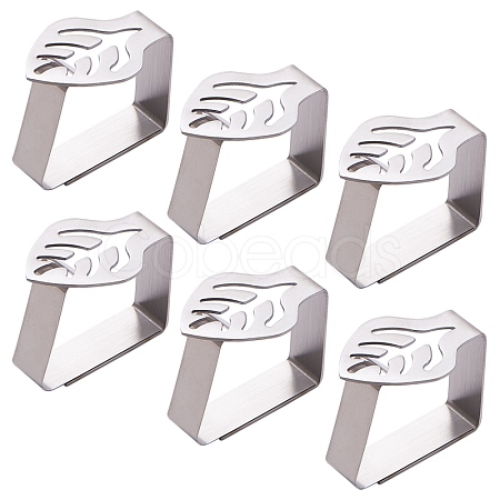 Stainless Steel Tablecloth Clips TOOL-WH0119-09-1