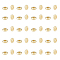 DICOSMETIC 80Pcs 304 Stainless Steel Spacer Beads, Flat Round, Real 24K Gold Plated, 6x2mm, Hole: 1.8mm