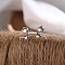 Alloy Earrings for Women, with 925 Sterling Silver Pin, Cat Shape, 10mm