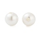 Eco-Friendly Glass Pearl Round Beads, White, 12mm