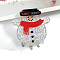 Christmas Glitter Acrylic Claw Hair Clips, for Women Girl, Snowman, 38x43mm