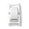 Brass Watch Band Clasps, Cadmium Free & Lead Free, Rectangle, 925 Sterling Silver Plated, 15x8.5x4mm