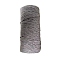 Cotton Macrame Cord, Round Macrame Rope for Wall Hangers, Boho Decorations, DIY Macrame Craft, Dark Gray, 3mm, about 109.36 Yards(100m)/Roll