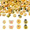 Fashewelry 100Pcs 4 Style Handmade Polymer Clay Beads, Mixed Shapes, Mixed Color, 7.5~12x4.5~12x3.5~5mm, Hole: 1.5~2mm, 25pcs/style