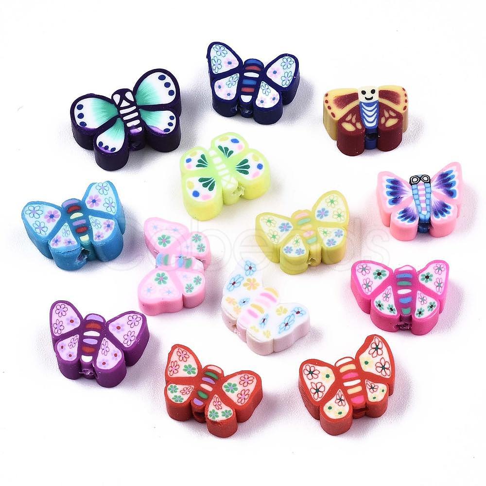 Cheap Handmade Polymer Clay Butterfly Beads Online Store - Cobeads.com