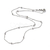Brass Cable Chain Necklaces NJEW-I247-02P-1