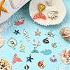 40Pcs 20 Styles Ocean Theme DIY Pendants Kits ENAM-YW0004-04-5