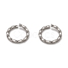 304 Stainless Steel Twisted Jump Rings STAS-H129-08P-1