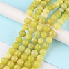 Natural Lemon Jade Beads Strands G-G0003-C02-A-2