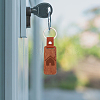 Rectangle Wood Blank Pendant Keychain FIND-WH0016-44-4