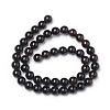 Natural Black Agate Beads Strands X-G-L555-04-8mm-4