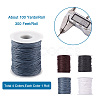 Yilisi 4 Rolls 4 Colors Waxed Cotton Thread Cords YC-YS0001-01-3